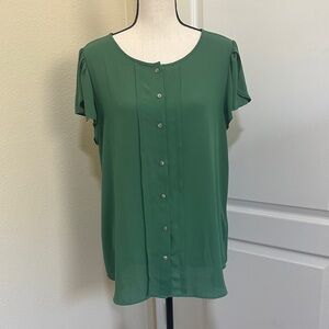 Ann Taylor Forest Green Blouse